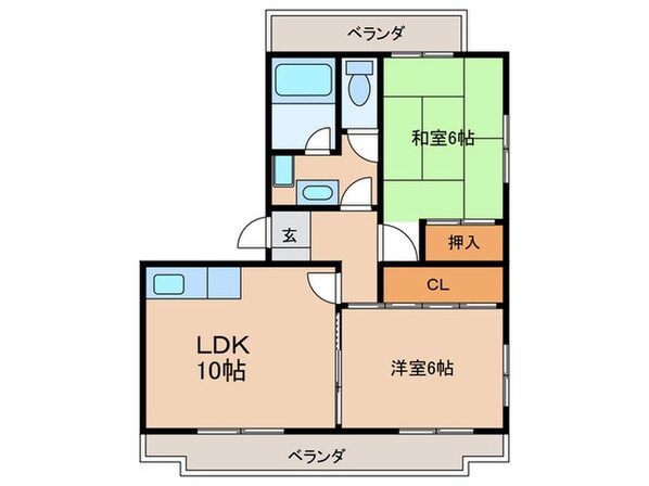 コ－ポ堀の物件間取画像